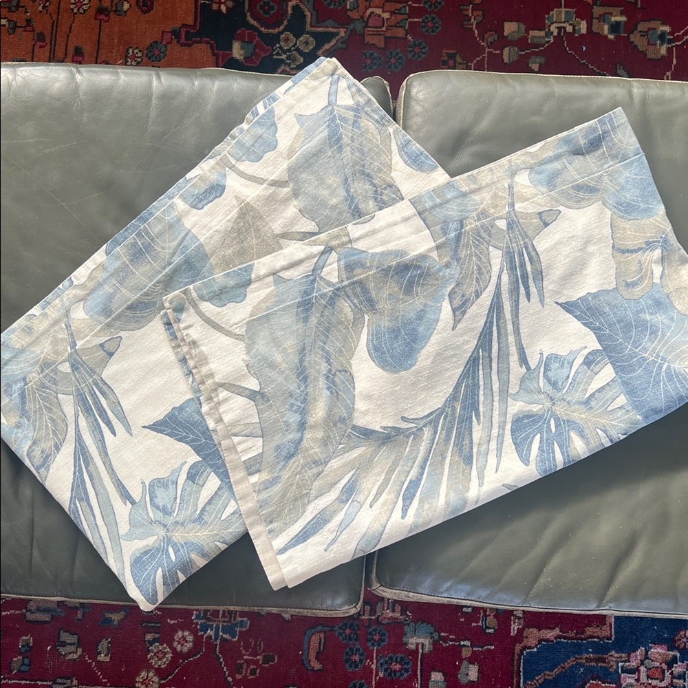 Pair of  Tommy Bahama Raw Coast king size pillow shams.